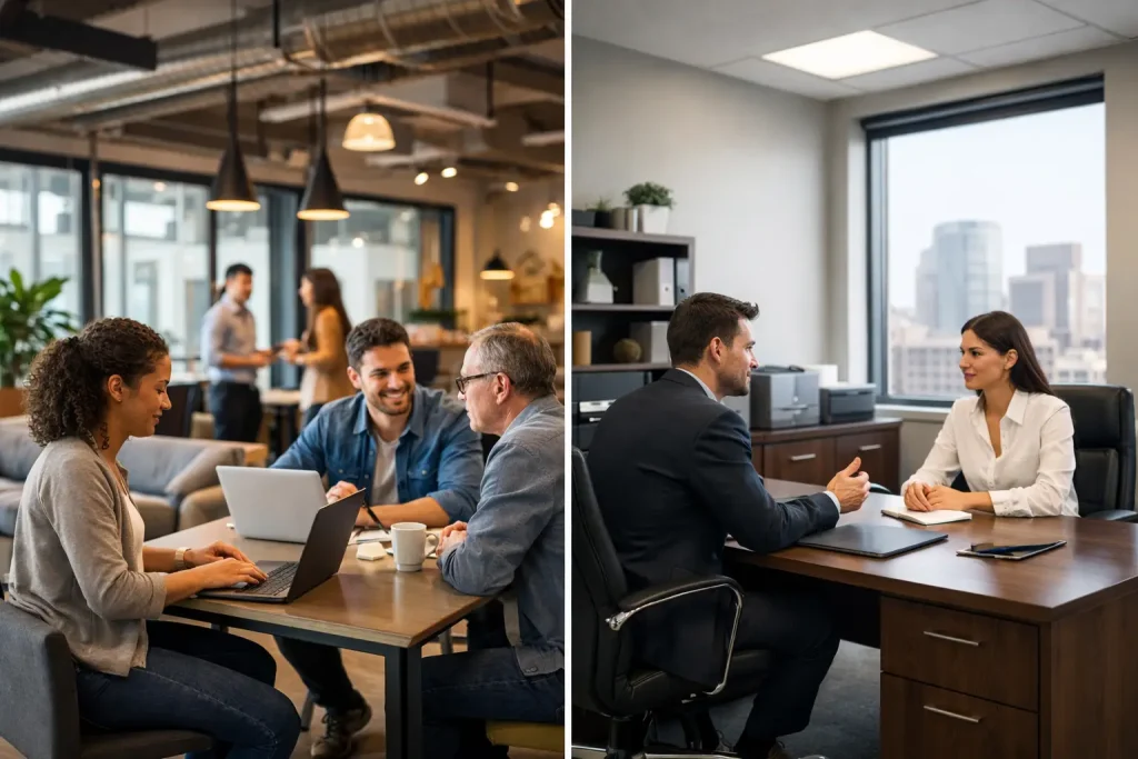 Shared Workspace Versus Traditional Lease